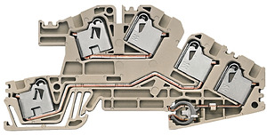 ZŁĄCZKA INSTALACYJNA PDL 4 S/N/L/PE  - 1837050000 - WEIDMULLER