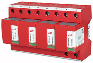 OCHRONNIK P-PRZEPIĘCIOWY 4P B+C 25KA/100KA DEHN VENTIL DV M TNS 255 WYMIENNY - 951400 - DEHN