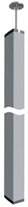 KOLUMNA DWUSTRONNA DA200-80 Z MECHANIZMEM ROZPOROWYM WYS. 3.1-3.4M. ALU - DAS2803100ELN - HAGER - BERKER