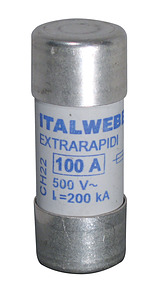WKŁADKA BEZPIECZNIKOWA ULTRASZYBKA CH22UQ/100A 690V  - 002645025 - ETI