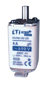 WKŁADKA BEZPIECZNIKOWA ULTRASZYBKA M0UQ U-N/63A 690V  - 004332210 - ETI