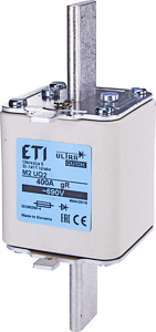 WKŁADKA BEZPIECZNIKOWA ULTRASZYBKA M2UQ U-N/400A690V  - 004334222 - ETI