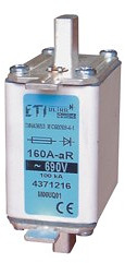 WKŁADKA BEZPIECZNIKOWA ULTRASZYBKA M00CUQ1/125A690V  - 004371215 - ETI