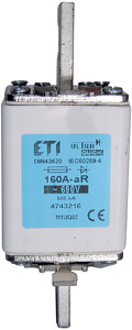 WKŁADKA BEZPIECZNIKOWA 450A ULTRASZYBKA M2UQ02/450A690V  - 004744225 - ETI