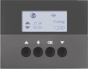 ŻALUZJOWY ŁĄCZNIK CZASOWY QUICKLINK ANTRACYT MAT K.1 KNX RF  - 85745175 - HAGER - BERKER