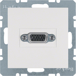 GNIAZDO VGA BIAŁY MAT S.1/B.3/B.7  - 3315401909 - HAGER - BERKER