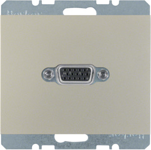 GNIAZDO VGA STAL SZLACHETNA LAKIEROWANY K.5 - 3315407004 - HAGER - BERKER