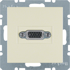 GNIAZDO VGA KREMOWY POŁYSK B.KWADRAT/S.1 - 3315408982 - HAGER - BERKER