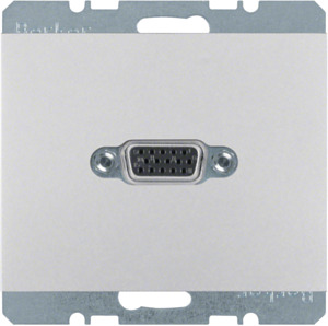 GNIAZDO VGA Z ZACISKAMI ŚRUBOWYMI ALU I K.5 - 3315417003 - HAGER - BERKER