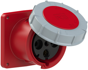 GNIAZDO 125A 3P+Z 400V TABLICOWE PROSTE IP67 120X120MM - 344-6 - PCE