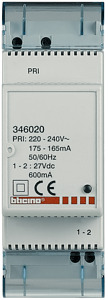 ZASILACZ SYSTEMU WIDEODOMOFONOWEGO I MY HOME - 0,6 A - 346020 - LEGRAND