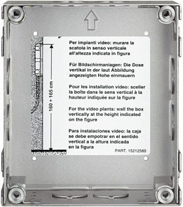 PUSZKA PODTYNKOWA STALOWA DO PANELI SFERA - 1 MODUŁ - 350110 - LEGRAND