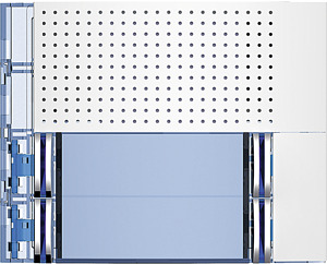 PLAKIETKA MODUŁU FONICZNEGO PODSTAWOWEGO - 2X2 PRZYCISKI - BIAŁA SFERA - 351082 - LEGRAND