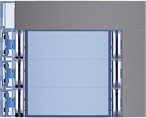 PLAKIETKA MODUŁU Z 2X4 PRZYCISKAMI - 2X3 PRZYCISKI - STALOWOSZARA SFERA - 352163 - LEGRAND