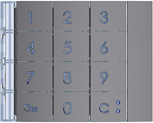PLAKIETKA MODUŁU KLAWIATURY - STALOWOSZARA SFERA - 353003 - LEGRAND