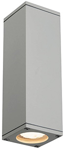 KINKIET GU10 MAX. 2x35W KWADRATOWY SREBRNOSZARY THEO UP/DOWN OUT  - 229532 - SPOTLINE