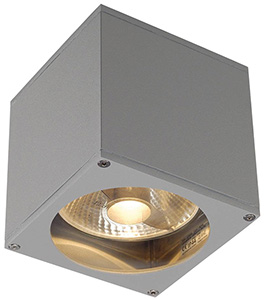 KINKIET 75W ES111 KWADRATOWY SREBRNOSZARY BIG THEO WALL OUT - 229564 - SPOTLINE