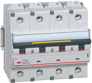 WYŁĄCZNIK NADPRĄDOWY C 125A 4-POLOWY SERII DX3 S 314 - 409364 - LEGRAND