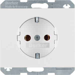 GNIAZDO SCHUKO BIAŁY K.1 - 41157009 - HAGER - BERKER