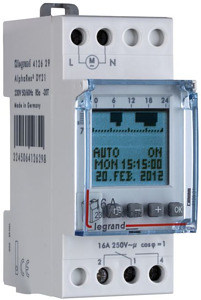 PROGRAMATOR CYFROWY ROCZNY 1-KANAŁOWY 2 MODUŁY - 412629 - LEGRAND