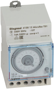 PROGRAMATOR ANALOGOWY DOBOWY 3-MODUŁOWY T31, NAPĘD SYNCHRONICZNY - 412812 - LEGRAND