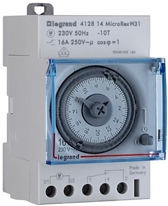 PROGRAMATOR ANALOGOWY TYGODNIOWY 3-MODUŁOWY - 412814 - LEGRAND