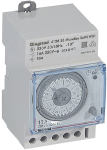 PROGRAMATOR ANALOGOWY TYGODNIOWY PLUG&PLAY W31 SU/WI, NAPĘD KWARCOWY - 412828 - LEGRAND