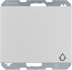 GNIAZDO SCHUKO Z POKRYWĄ SAMOZACISKI ALU K.5  - 47517103 - HAGER - BERKER