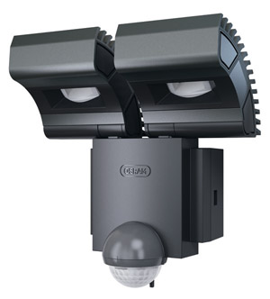 NAŚWIETLACZ LED IP44 18W 6000K 600lm SZARY Z CZUJNIKIEM RUCHU NOXLITE LEDSPOT GR 2X8W - 4008321981998 - OSRAM
