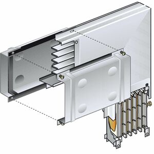 ŁACZNIK KĄTOWY PIONOWY LEWY 630A ALUMINIUM MRF - 50410435 - LEGRAND
