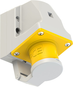 WTYCZKA ODBIORNIKOWA 16A DWUFAZOWA Z UZIEMIENIEM IP44 110V - 513-4d - PCE