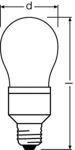 ŚWIETLÓWKA KOMPAKTOWA E27 15W/827 GLS DULUX INTELLIGENT CLASSIC A - 4008321066176 - LEDVANCE ( OSRAM)