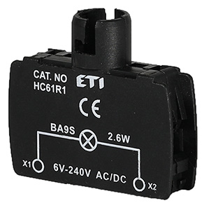 MODUŁOWY WSPORNIK DLA ŹRÓDŁA ŚWIATŁA BA9S HC61R1  - 004770314 - ETI