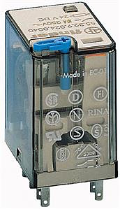 PRZEKAŹNIK 10A 2P 24V DC, PRZYCISK TESTUJĄCY, MECHANICZNY WSKAŹNIK ZADZIAŁANIA - F55-32-9-024-0040 - ASTAT-LOGISTYKA