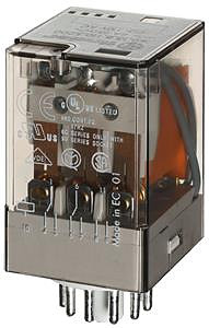 PRZEKAŹNIK 10A 3 POLOWY 24V AC, PRZYCISK TESTUJĄCY, MECHANICZNY WSKAŹNIK ZADZIAŁANIA - 60-13-8-024-0040 - ASTAT-LOGISTYKA
