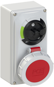 GNIAZDO 16A 3P+N+Z 6H IP67 Z BLOKADA MECHANICZNA - 61152-6 - PCE