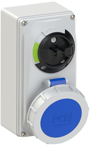 GNIAZDO 32A 3P 230V IP 67 Z BLOKADA MECHANICZNĄ - 61232-6 - PCE