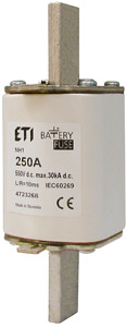 WKŁADKA BEZPIECZNIKOWA 125A NV M1 550V DC  - 004723264 - ETI
