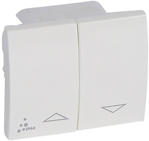 KLAWISZ PODWÓJNY IP44 DO MECHANIZMÓW STEROWANIA ROLETAMI ARCTIC SISTENA LIFE  - 771153 - LEGRAND