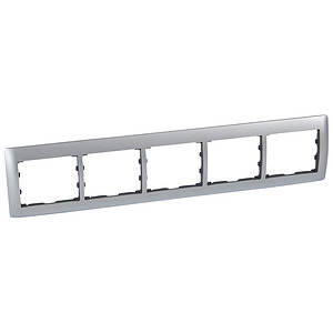 RAMKA PIĘCIOKROTNA POZIOMA ALUMINIUM SISTENA LIFE - 771955 - LEGRAND