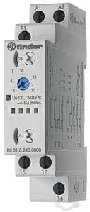 PRZEKAŹNIK CZASOWY 16A 1CO 12-240V AC/DC 1P 16A 250V - F80-01-0-240-0000 - ASTAT-LOGISTYKA
