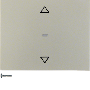 PRZYCISK ŻALUZJOWY QUICKLINK STAL SZLACHETNA LAKIEROWANY K.5 KNX RF  - 85245173 - HAGER - BERKER