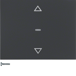 PRZYCISK ŻALUZJOWY QUICKLINK ANTRACYT MAT K.1 KNX RF  - 85245175 - HAGER - BERKER