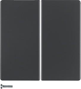 PRZYCISK POCZWÓRNY DO ŚCIEMNIACZA PRZYCISKOWEGO QUICKLINK ANTRACYT Q.1/Q.3 KNX RF  - 85648126 - HAGER - BERKER