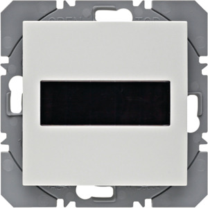 PRZYCISK POJEDYNCZY PŁASKI Z BATERIĄ SŁONECZNĄ BIAŁY MAT S.1/B.3/B.7 KNX RF  - 85655188 - HAGER - BERKER