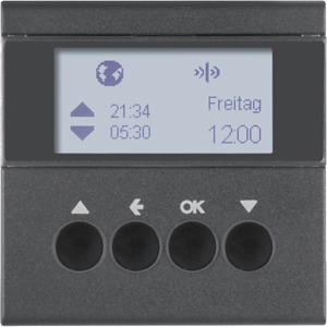 ŻALUZJOWY ŁĄCZNIK CZASOWY QUICKLINK ANTRACYT MAT S.1/B.3/B.7 KNX RF  - 85745185 - HAGER - BERKER