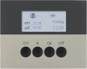 ŁĄCZNIK CZASOWY QUICKLINK STAL SZLACHETNA LAKIEROWANY K.5 KNX RF  - 85745273 - HAGER - BERKER