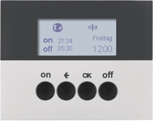 ŁĄCZNIK CZASOWY QUICKLINK ALU LAKIEROWANY K.5 KNX RF  - 85745277 - HAGER - BERKER