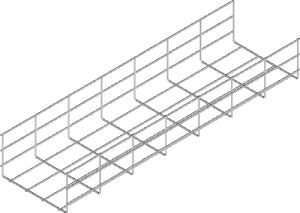 Korytko siatkowe zgrzewane z drutu galwanicznego KSG300H110/3 - 912230 - BAKS