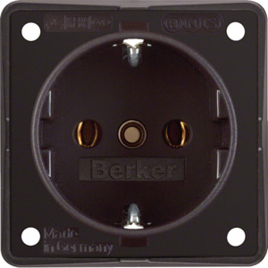 GNIAZDO SCHUKO BRĄZOWY MAT INTEGRO FLOW - 0941852501 - HAGER - BERKER